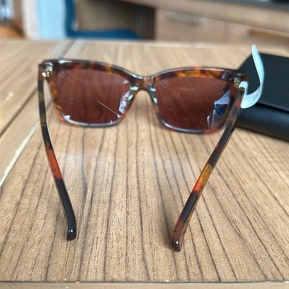 MaxMara 55mm Rectangular Logo4 Sunglasses